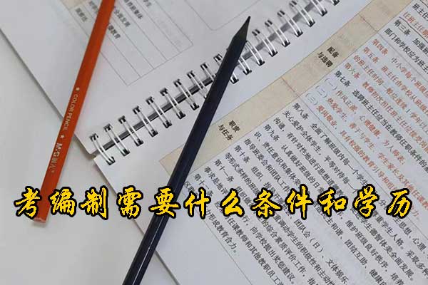 吉林市考编制需要什么条件和学历