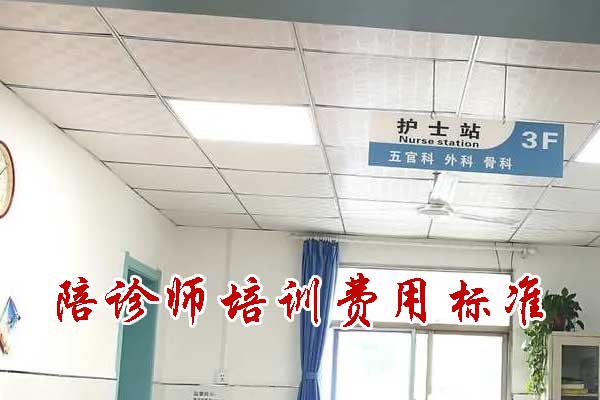 泰安陪诊师培训机构费用多少